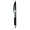 Universal 0.7 mm. Medium Comfort Grip Retractable Gel Pen - Black Ink, Clear/Black Barrel (36/Pack)